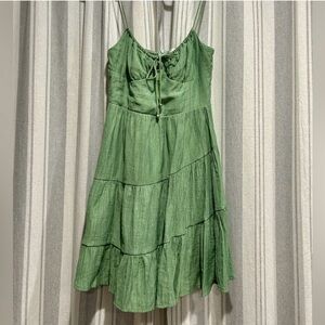 Hello Molly Green Tiered Dress